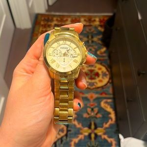 Fossil brand Men’s gold tone stainless steel watch